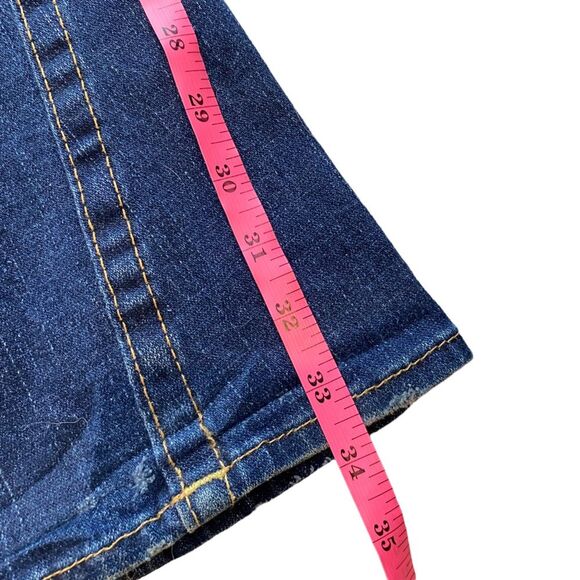 Y2K True Religion Women's Size 27x34 Joey Flare Jeans Low Rise Denim Distressed - Picture 11 of 12